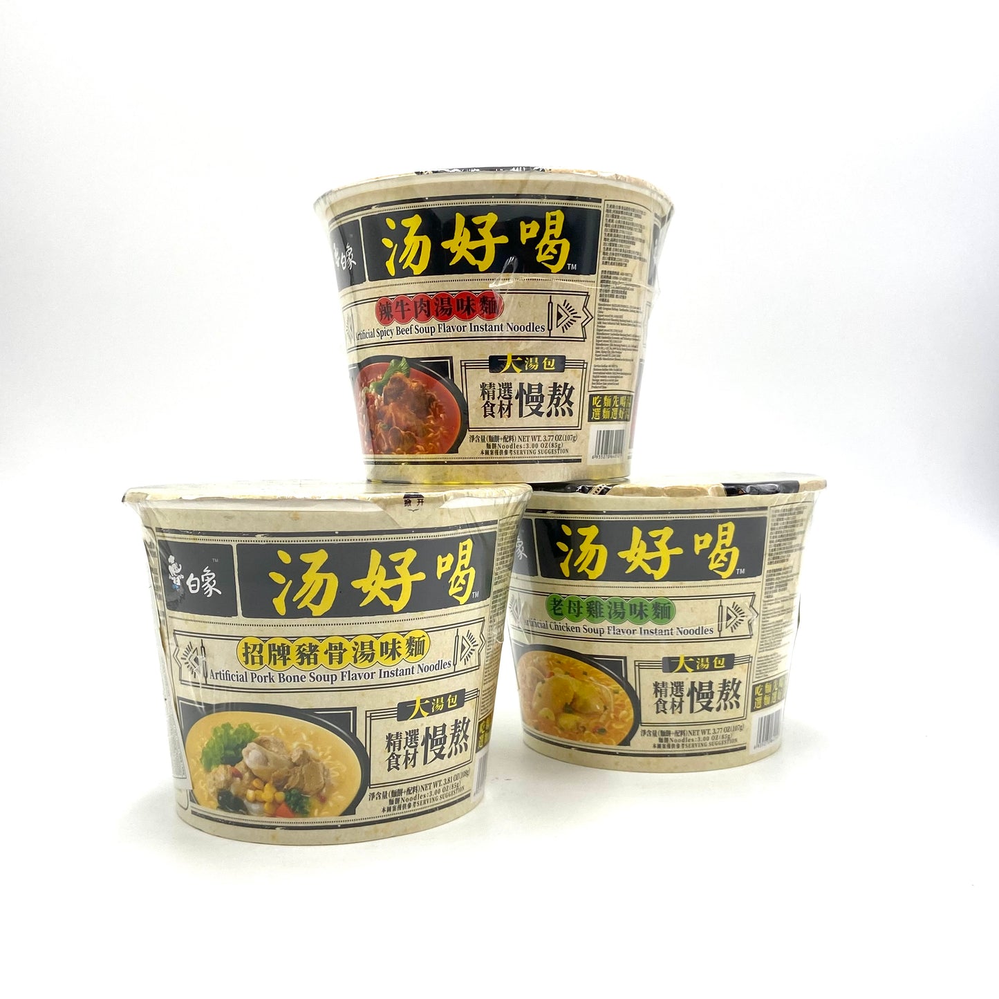 BaiXiang cup inst Noodles Pollo 107g 白象汤好喝老母鸡汤味桶面