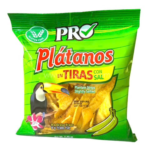Pro Plantain Chips Salt Tiras 75g