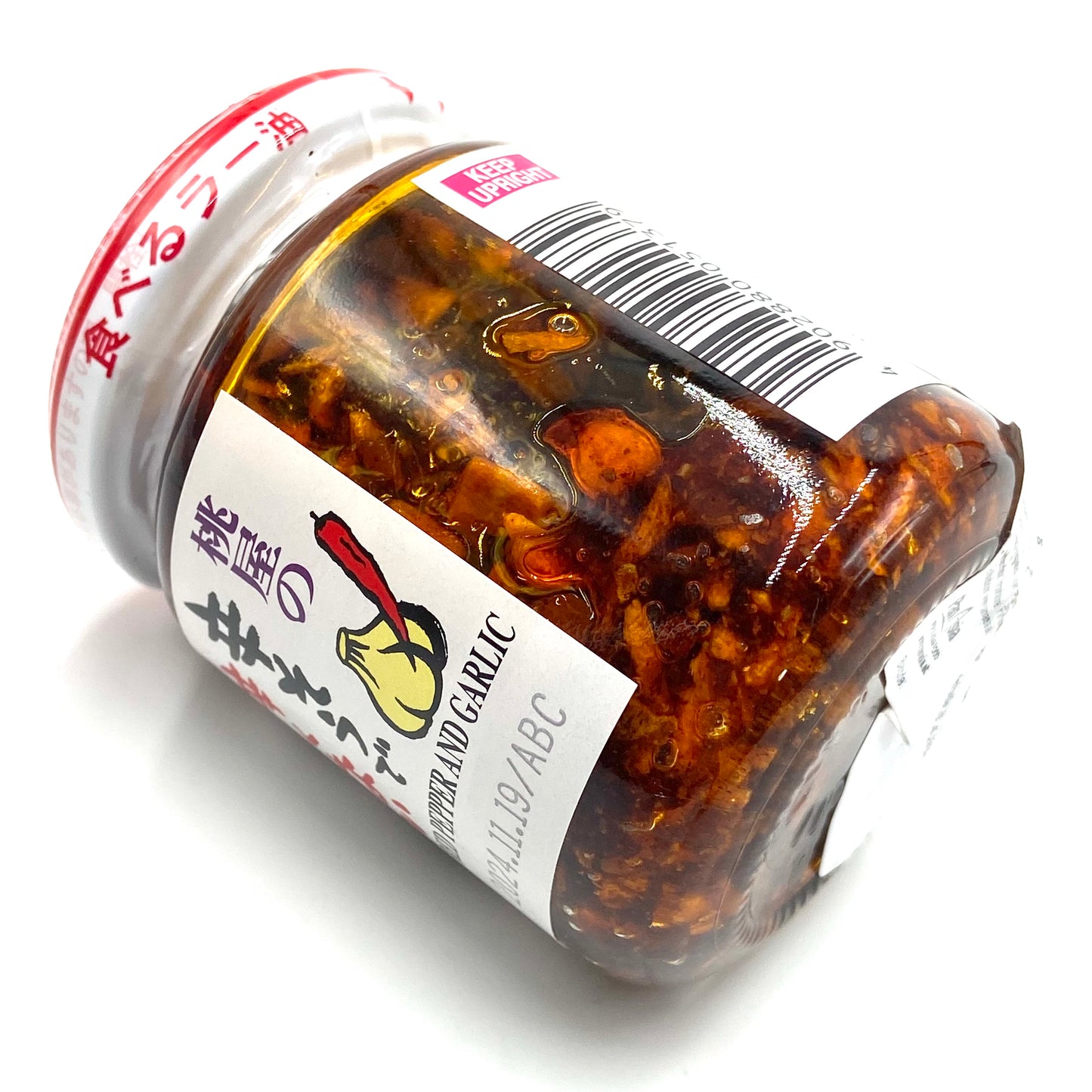 Momoya Hot Sesame Oil with Garlic 110g 桃屋の辛そうで辛くない 少し辛いラー油