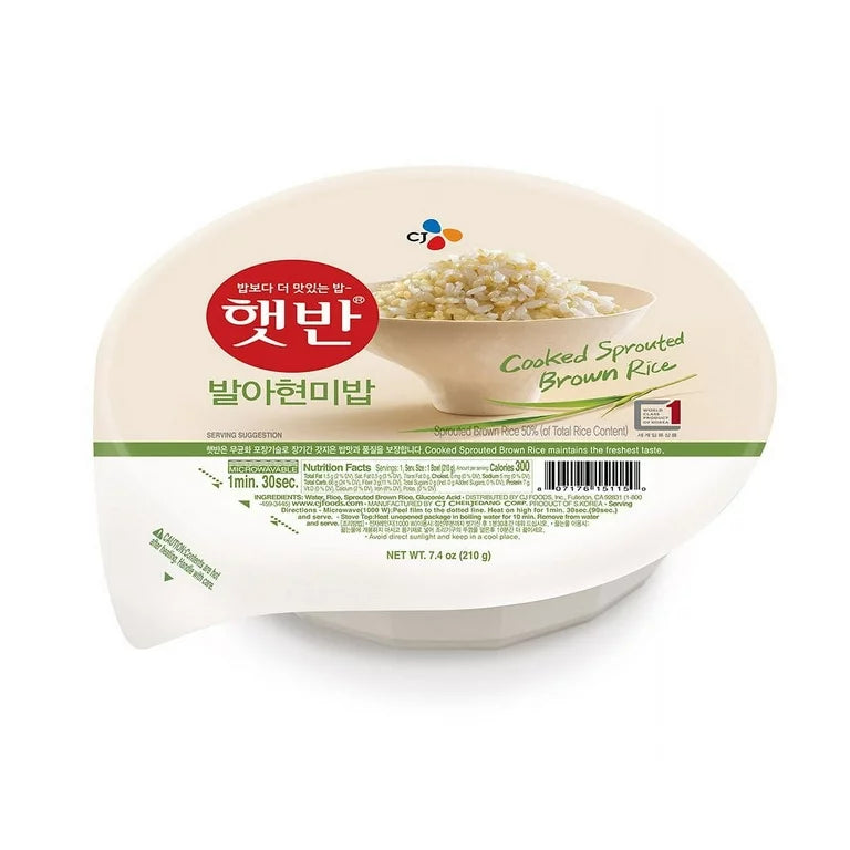 CJ Hetbahn Cooked Sprouted Brown Rice (Microwaveable) 210g