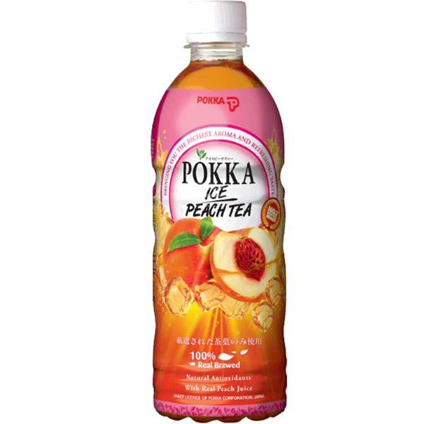 Pokka Ice Peach Tea 500ml ポッカ ピーチティー