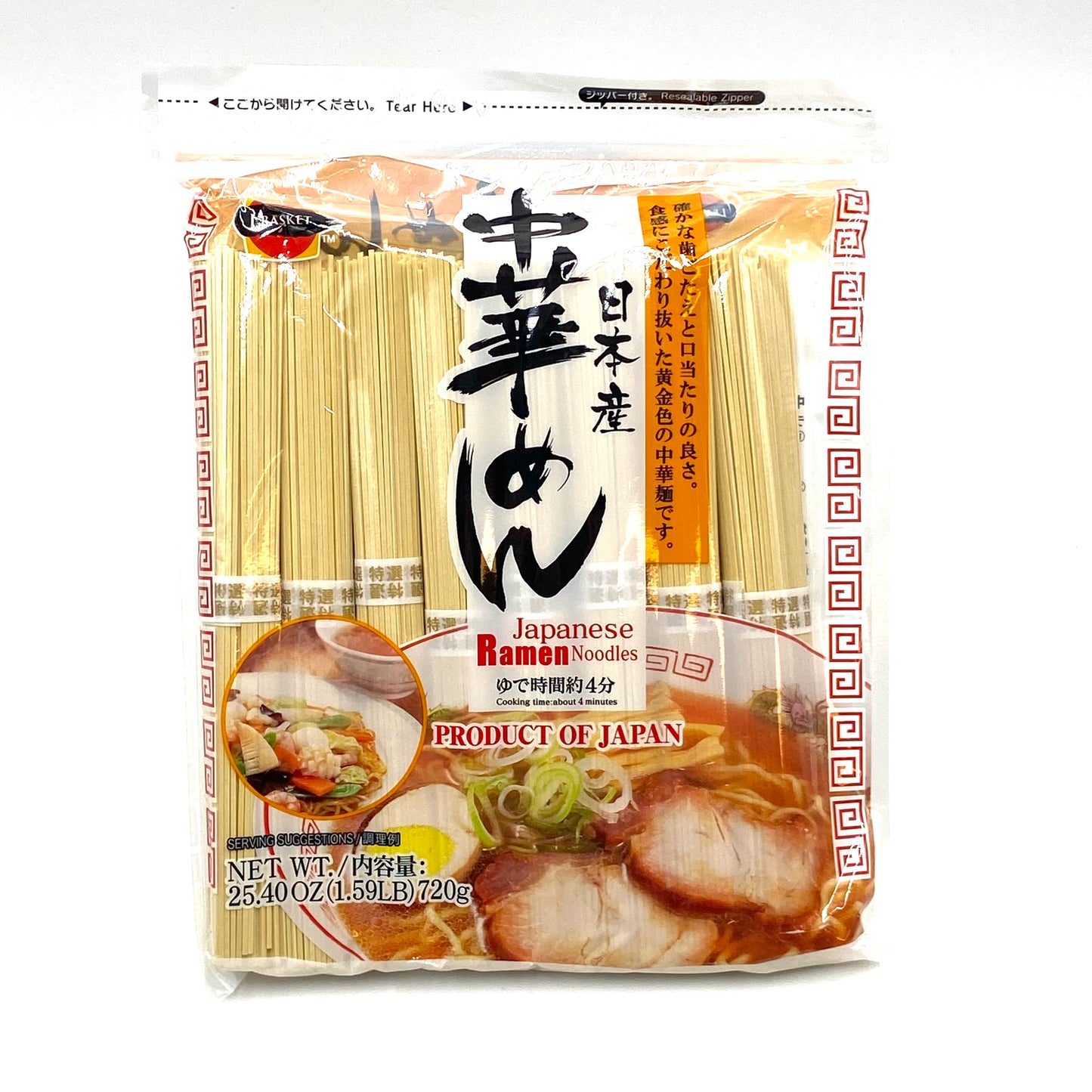 J-Basket Hime Chuka Ramen 8pcs 720g 日本産 中華めん
