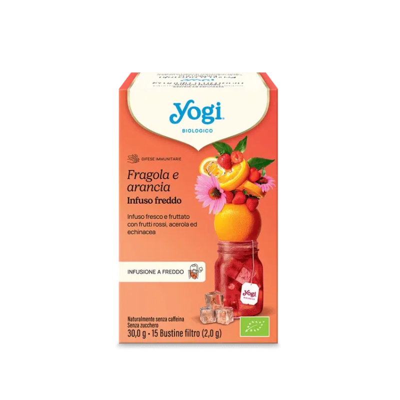 Yogi Tè Freddo Fragola Arancia 30g