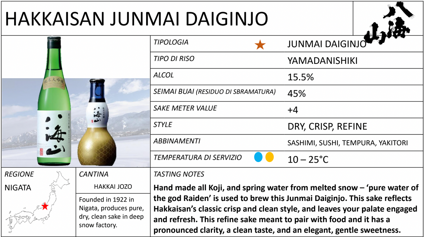 Hakkaisan Junmai Ginjo 300ml 八海山 純米吟醸