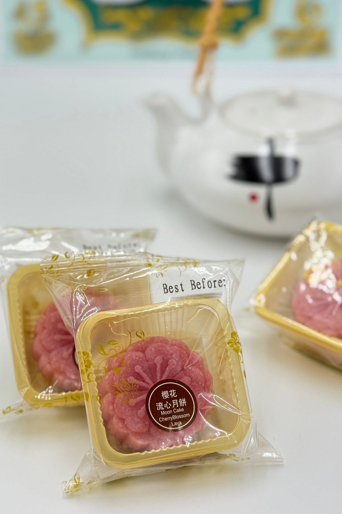 HK Moon Cake Cherryblossom 1pz 45g 樱花流心月饼
