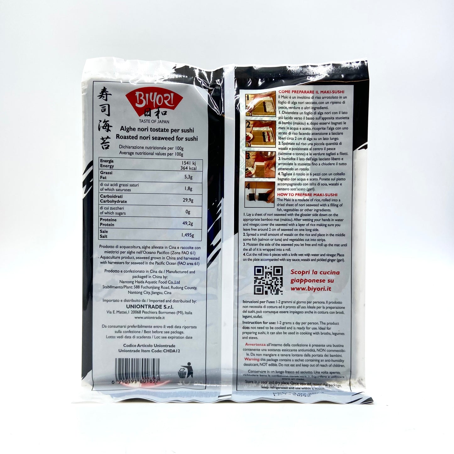 Biyori Alghe Nori per Sushi 25g 日和 寿司海苔