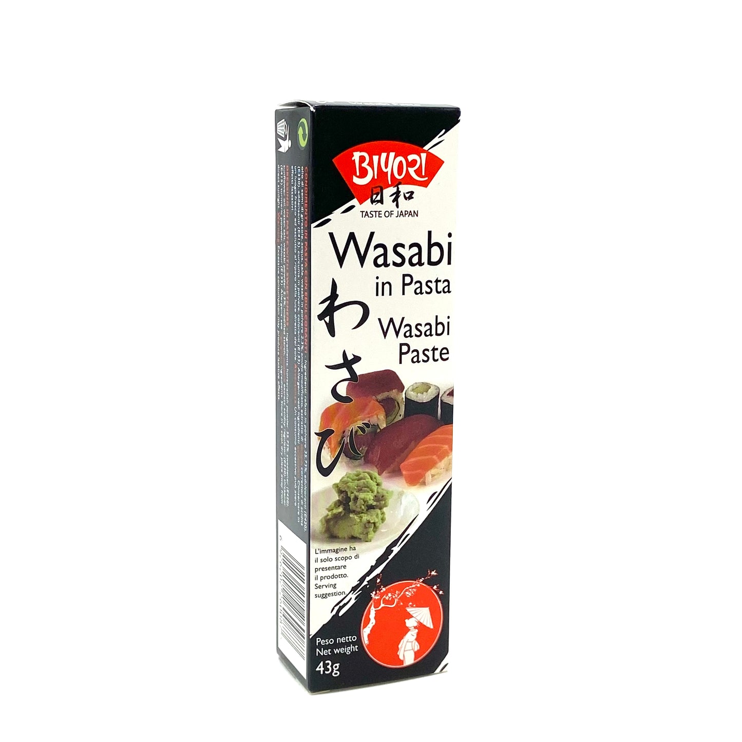 Biyori Wasabi in Pasta Tube 43g 日和 わさび