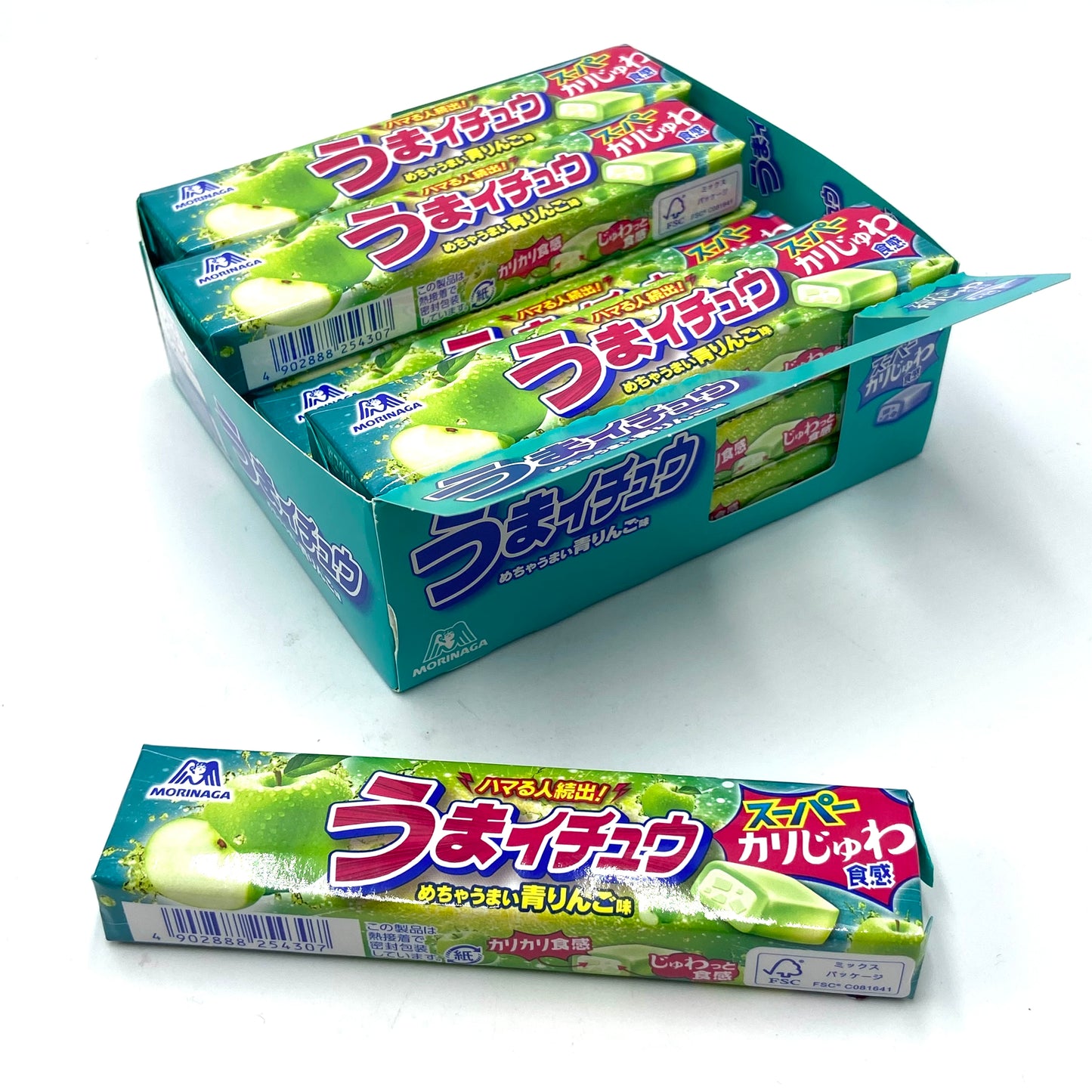 Morinaga Hi-Chew Caramella al Mela 58g 森永 うまイチュウ 青りんご味