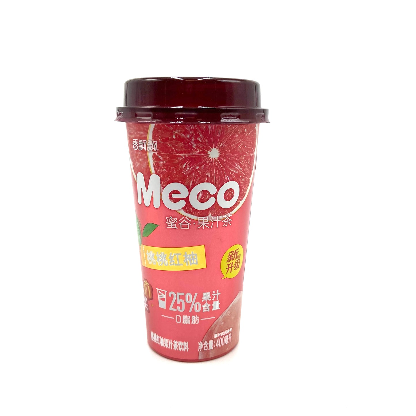 XPP Meco te di frutta pompelmo 400ml 香飘飘果汁茶桃桃红柚