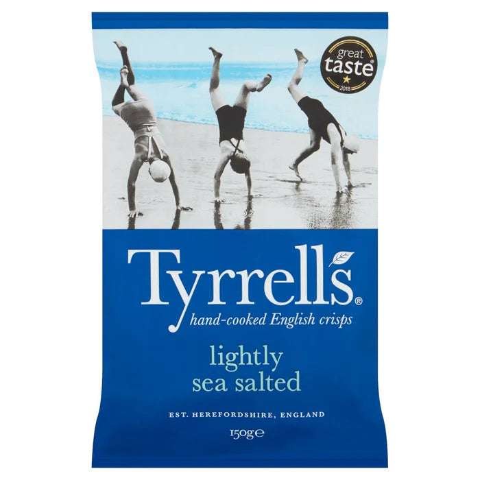 Tyrrels Lightly Sea Salted Chips 150g