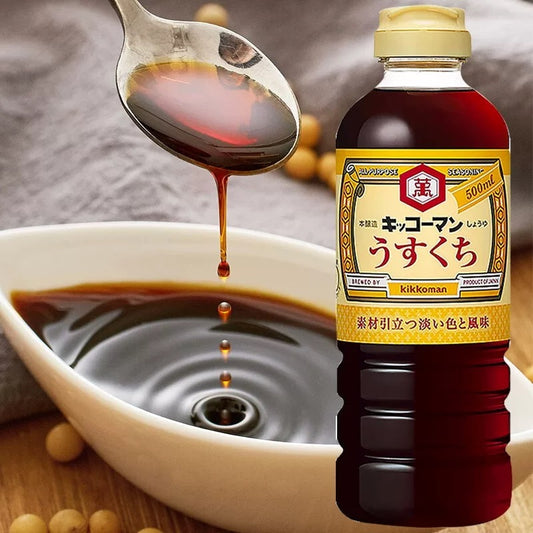 Kikkoman Usukuchi Shoyu Soy Sauce 500ml キッコーマンうすくち醤油