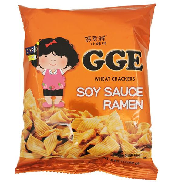 GGE Wheat Crackers Soy Sauce Ramen Shape 80g