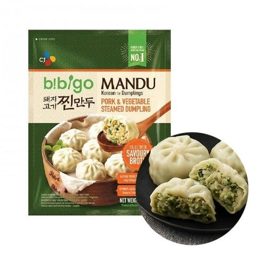 CJ Bibigo Maiale& Verdure Steamed Dumplings 500g ❄️ 비비고 소불고기 교자만두