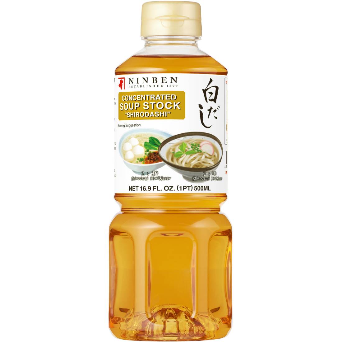 Ninben Shirodashi Brodo 500ml にんべん　白だし