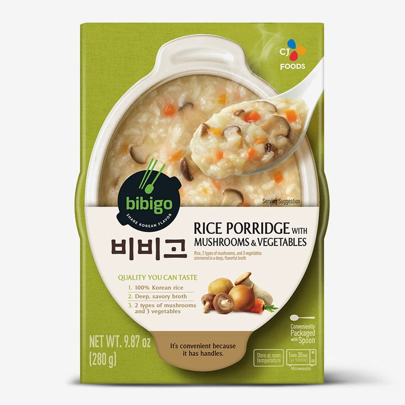 CJ Bibigo Porridge Mushroom &Vegetable 280g (microveable) 비비고