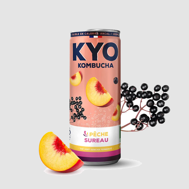 Kyo Kombucha Pesca Sambuco Bio 330ml