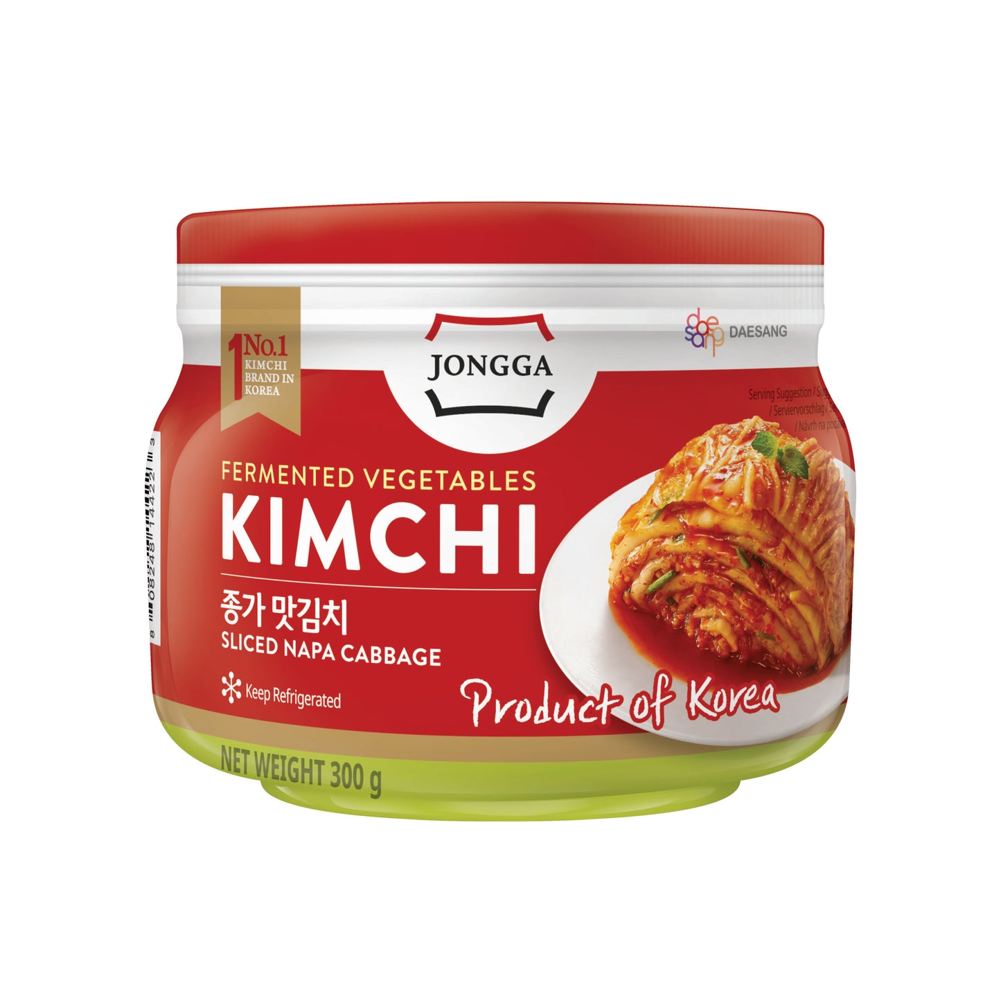 Jongga Sliced Kimchi Napa Cabbage Mat Pet 300g💧