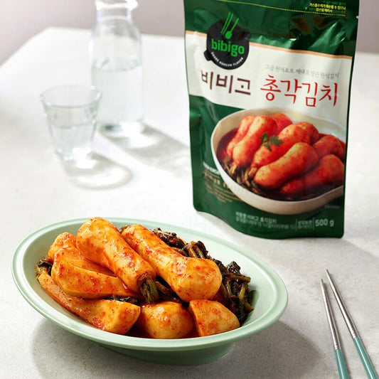 CJ Bibigo Chonggak Kimchi Radish 450g 💧 비비고 열무김치