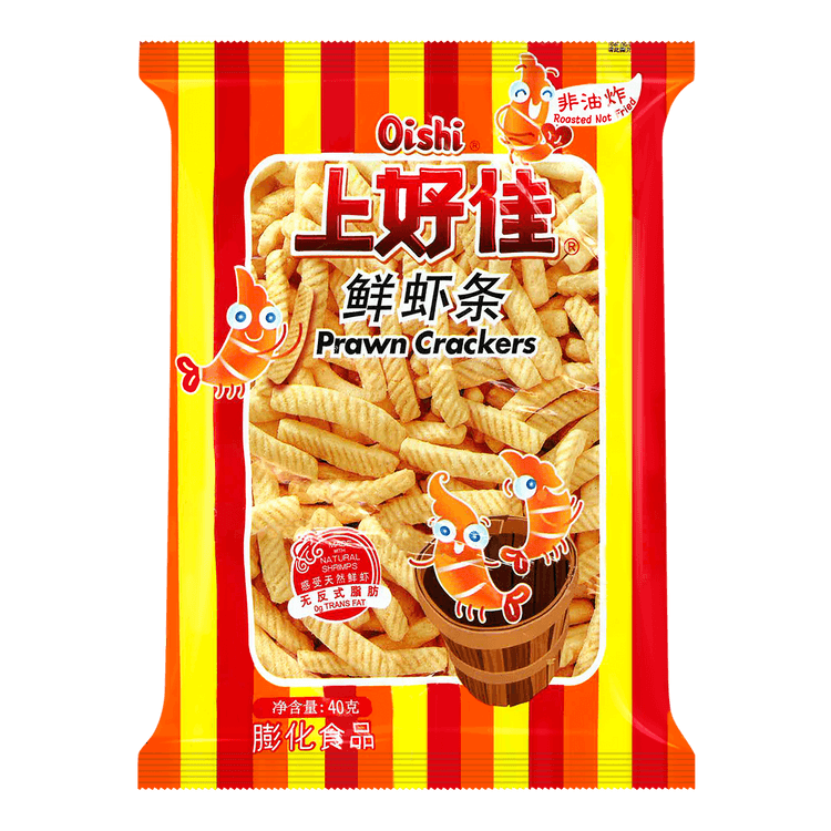 Oishi Shrimp Crackers 40g 上好佳 鲜虾条