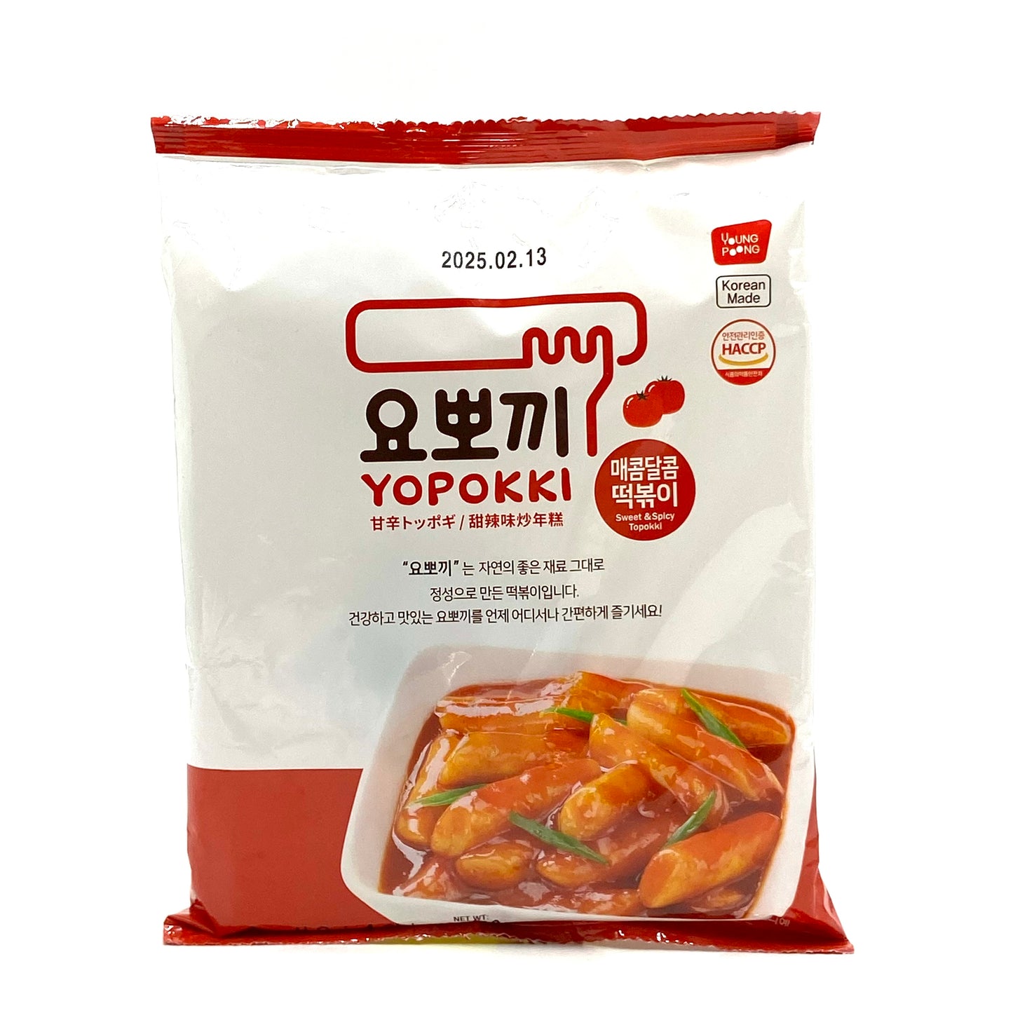YoungPoong pouch Yoppoki Ricecake Sweet&Spicy 140g