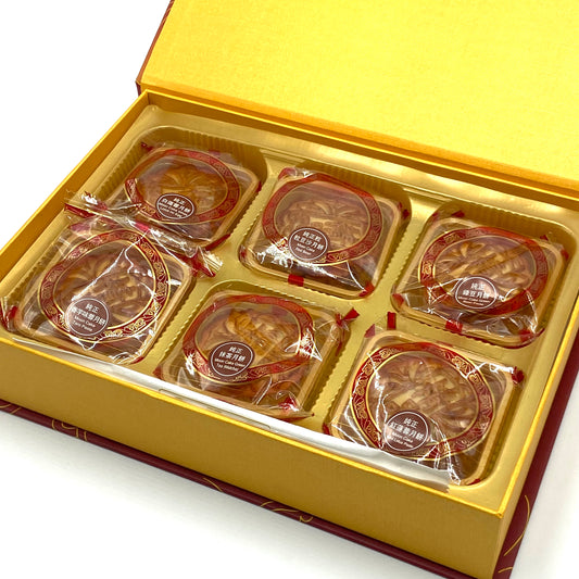HK Moon Cake Lucky 6 Stars 480g 香港月伴皇庭六星福传统月饼