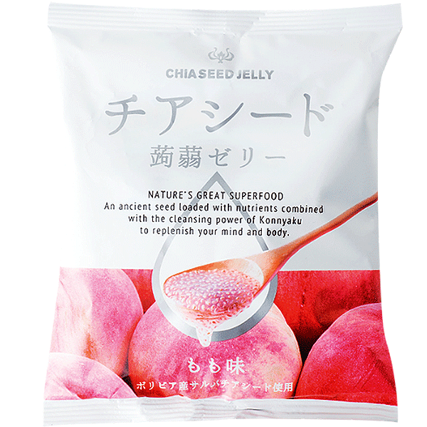 Wakashou Chia Seed Jelly Peach Flavor 165g