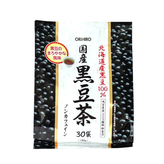 Orihiro Black Beans Tea 180g オリヒロ　黒豆茶　北海道産黒豆100% ノンカフェイン　30袋入り