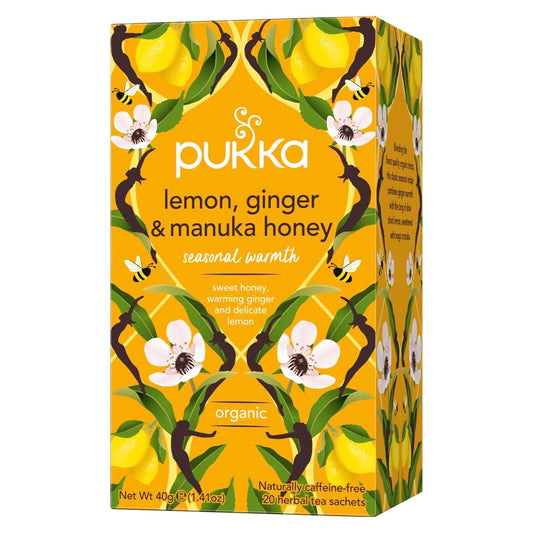 Pukka Lemon, Ginger and Manuka honey 40g