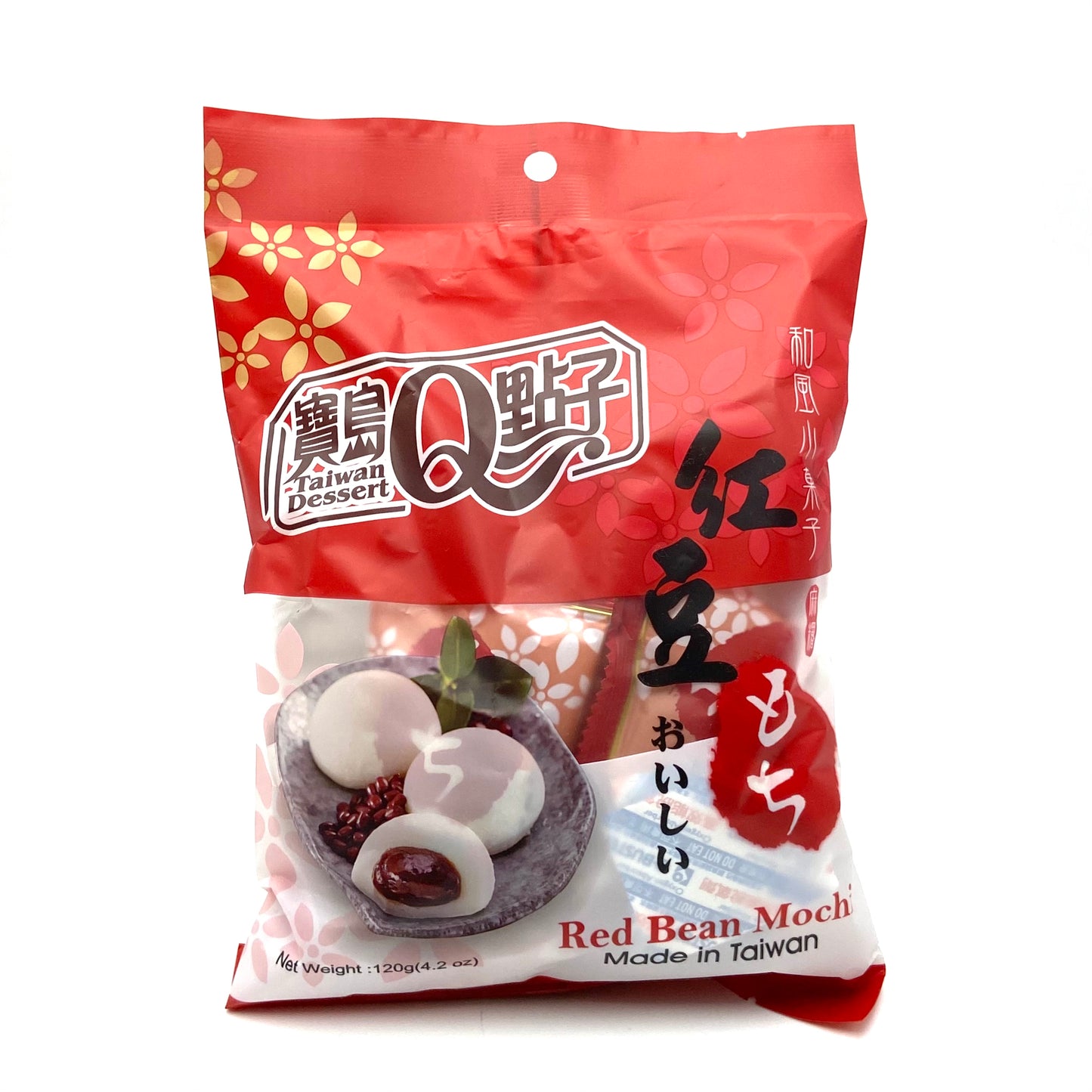 Q Mochi Fagioli Rossi 120g 宝岛Q点子红豆味麻薯