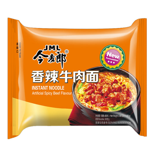 JML Inst Ndls di Manzo 90g 今麦郎香辣牛肉面