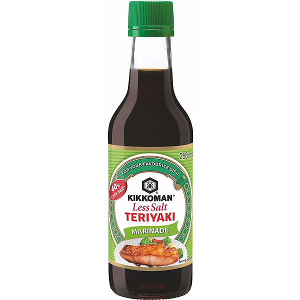 Kikkoman Teriyaki Marinade Less Salt 250ml キッコーマン　照り焼きソース　減塩