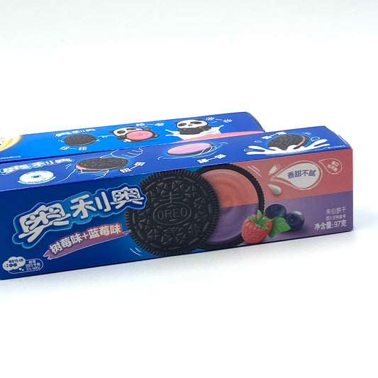 Oreo Raspberry &amp; Blueberry Biscuits 97g 奥利奥饼干 树莓蓝莓味
