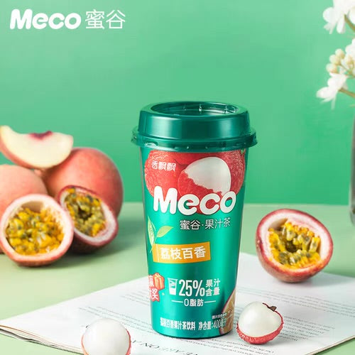 XPP Meco Te di Litchi e Granadilla 400ml 香飘飘果汁茶 荔枝百香果