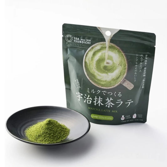 Tsuboich Matcha Latt Mix 60g つぼ市 ミルクでつくる宇治抹茶ラテ