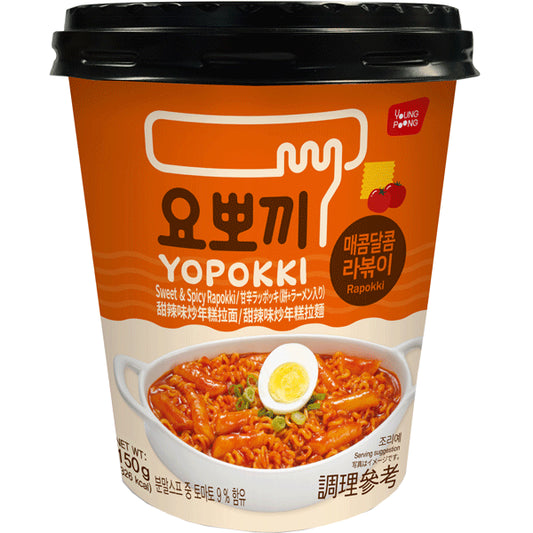 YoungPoong cup Yoppokki Sweet&amp;Spicy Rapokki 145g