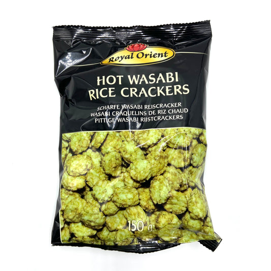 Royal Oriental Hot Wasabi Rice Crackers 150g