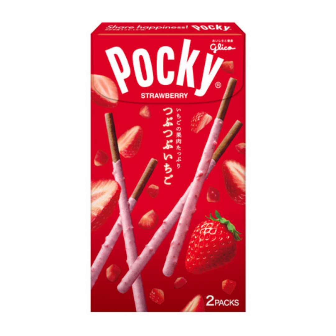 Glico Pocky Fragola 55g グリコポッキー　つぶつぶいちご