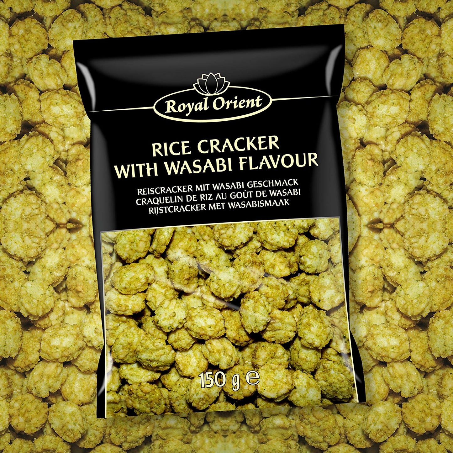 Royal Oriental Hot Wasabi Rice Crackers 150g