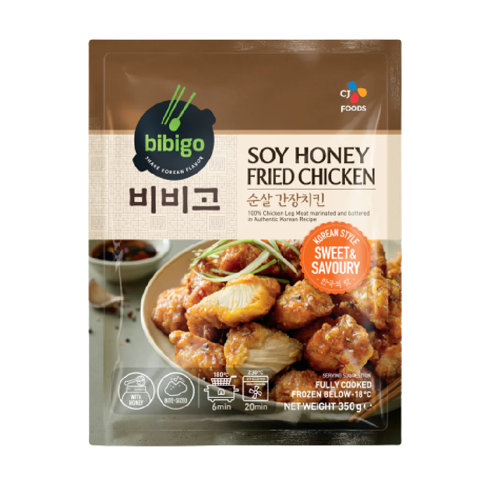 CJ Bibigo Soy Honey Fried Chichekn 350g ❄️ 비비고 순살 간장치킨