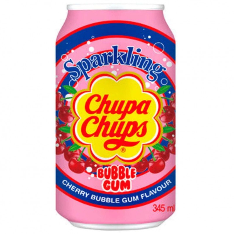 Chupa Chups Soda Bubble Gum Ciliegia 345ml