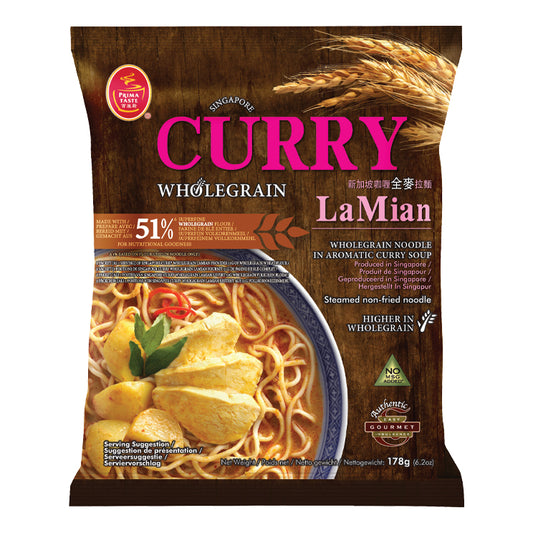 Prima Taste Curry Wholegrain LaMian 185g