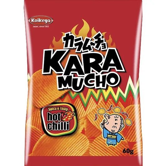 Karamucho Hot Chilli Ridge Cut Chips 60g 湖池屋カラムーチョ