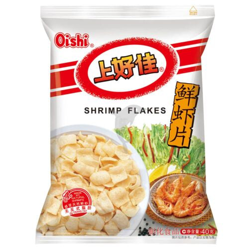 Oishi Shrimp Flakes 40g 上好佳 鲜虾片