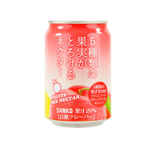 Sanko Mixed Fruit Nectar Pesca 280ml サンコー　5種類の果実がとろけるネクター
