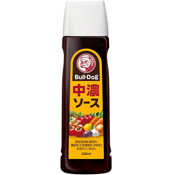 Bulldog Okonomiyaki Chuno Sauce 500ml ブルドッグ 中濃ソース