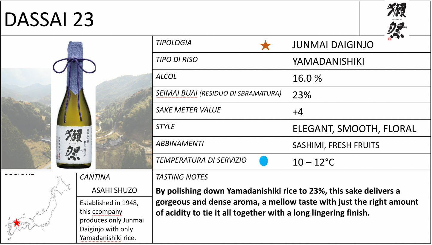 Asahi Shuzo Dassai 23 300ml 獭祭23