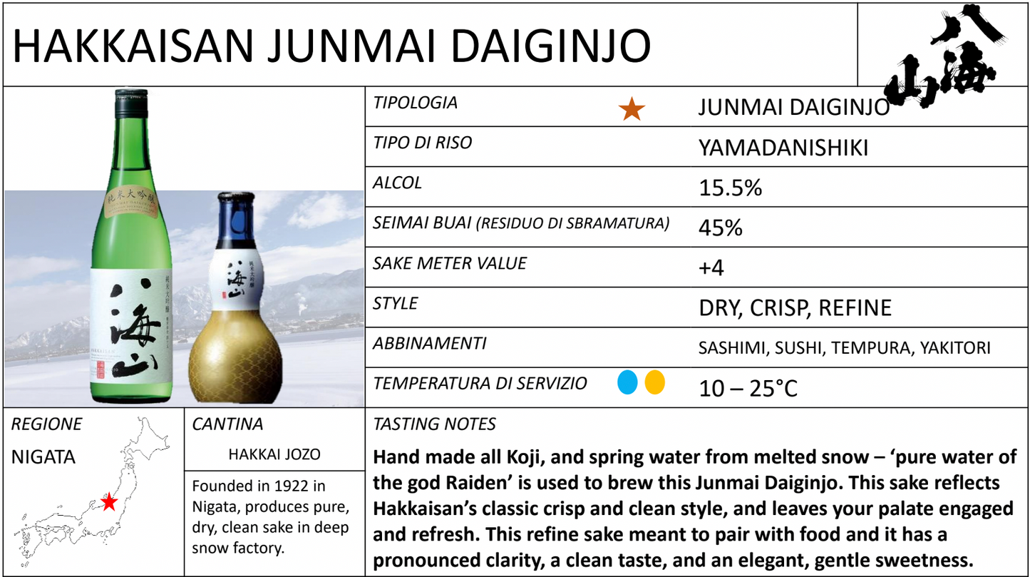 Hakkaisan Junmai Ginjo 300ml 八海山　純米吟醸