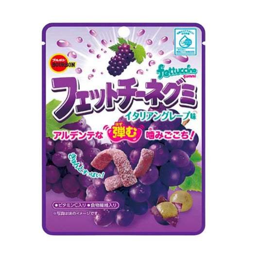 Bourbon Fettuccine Gummy Grape 50g ブルボン　フェットチーネグミ　イタリアングレープ味