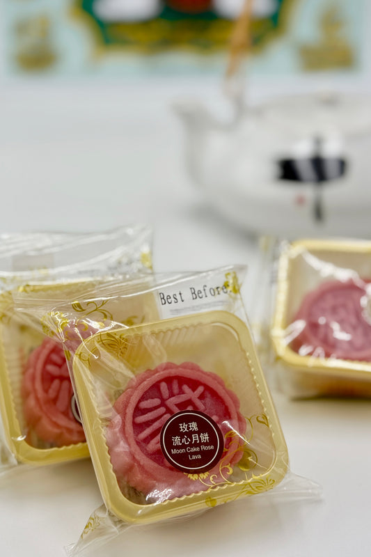 HK Moon Cake Rose 1pz 45g 玫瑰流心月饼