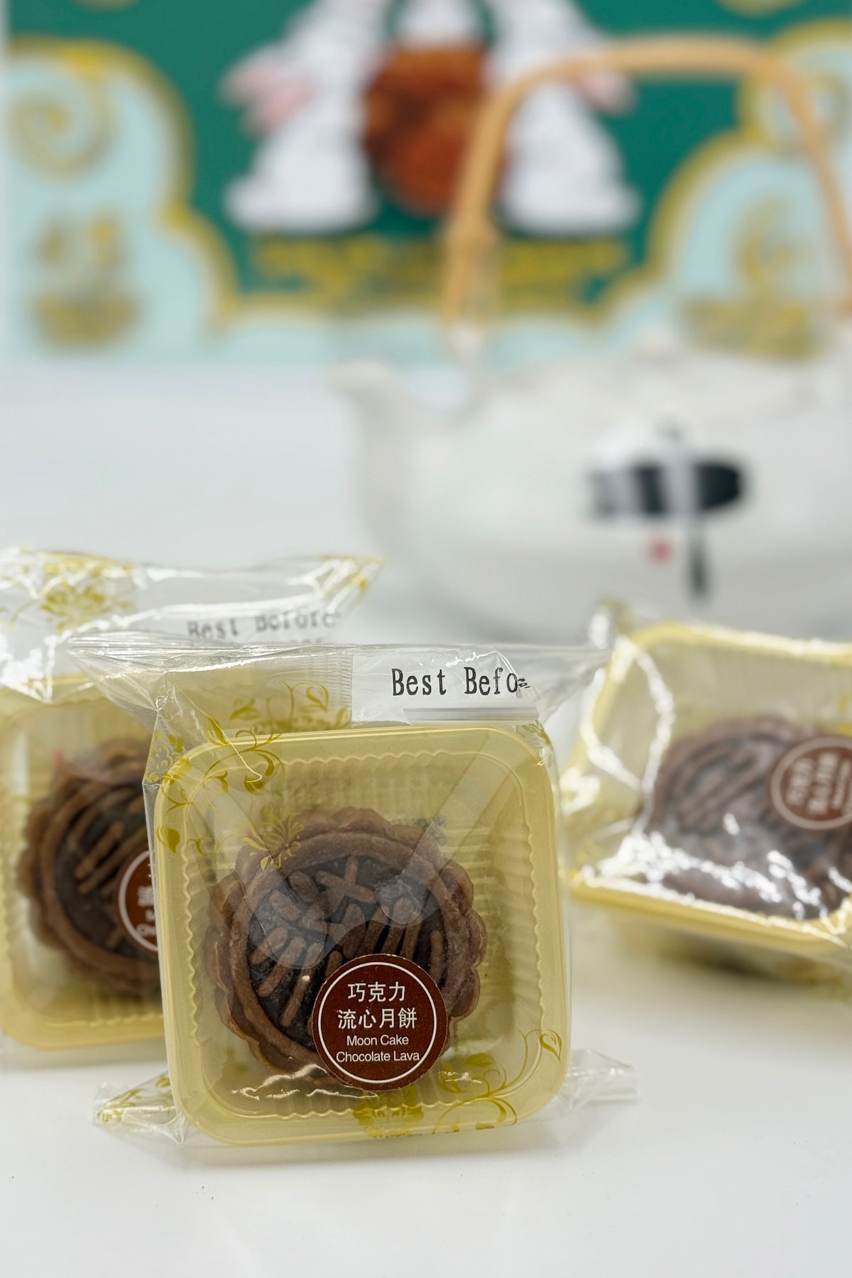 HK Moon Cake Chocolate 1pz 45g 巧克力流心月饼